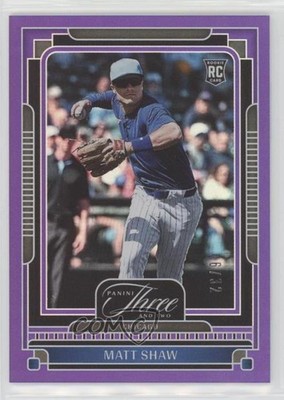 2025 Panini Three and Two Full Count /32 Matt Shaw #29 Rookie RC 6q5