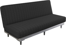 - Copridivano Futon in Jacquard Elasticizzato, Senza Braccioli, Morbido, Con Fon