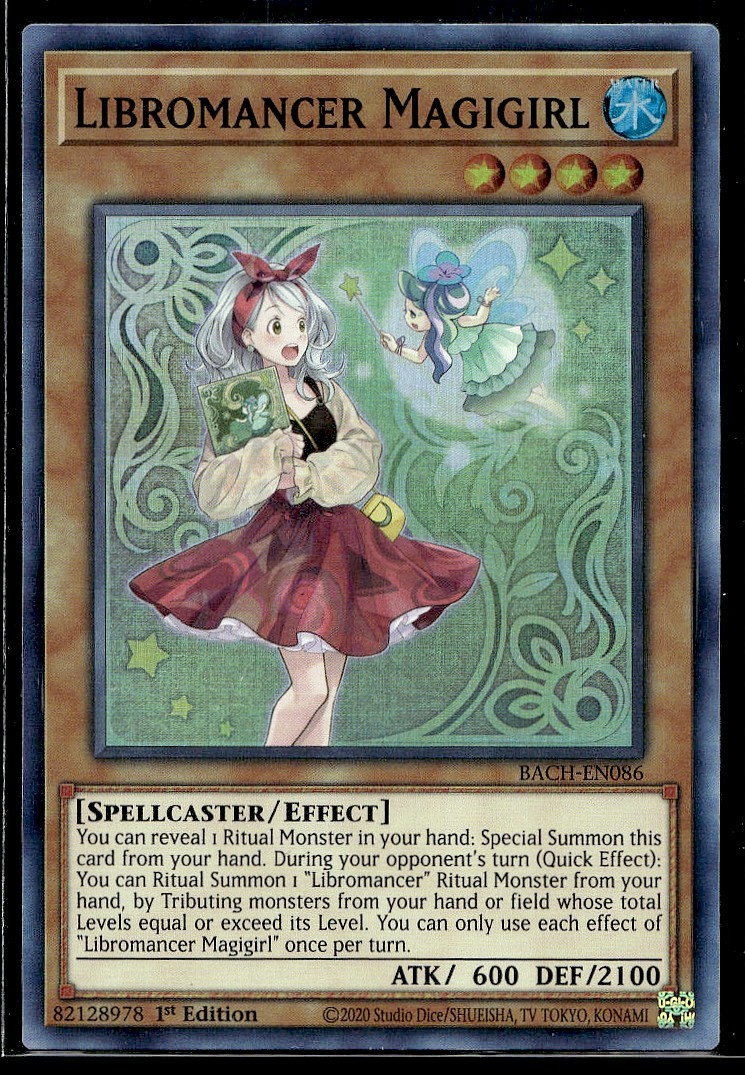 Libromancer Magigirl - BACH-EN086 - 1st Edition - Holo - YuGiOh