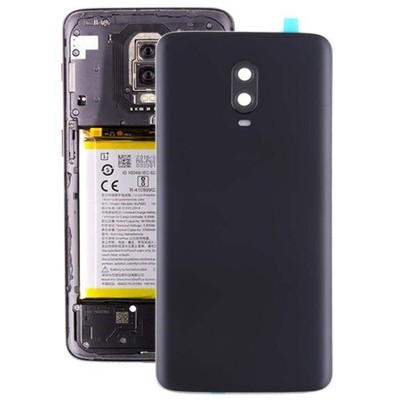 OnePlus 6T Original Battery Back Cover with Camera Lens - Purple & Black