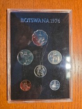 1976 Botswana 6 Coin Rare Proof Set, 1 PULA 50,25,10,5,1 THEBE