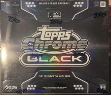 2026 Topps Chrome Black MLB Baseball Sealed Hobby Box Brand New In Hand