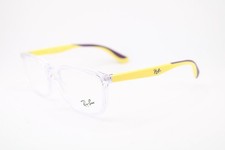 NEW RAY-BAN JUNIOR JR RB1605 3868 CLEAR YELLOW PURPLE AUTHENTIC EYEGLASSES 49-16