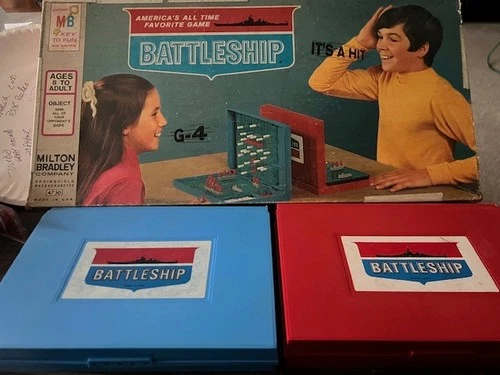 VINTAGE Battleship COMPLETE Milton Bradley 1971 Classic Strategy Board Game Kids