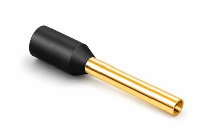 Viablue OFC-Aderendhülsen - 1,5 mm² - 24k vergoldet - Kragen - VE 10-50 Stück