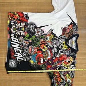 Maillot Motocross O’Neal Racing Vintage - Taille XL - Noir Et Bleu - Années 90 - Occasion