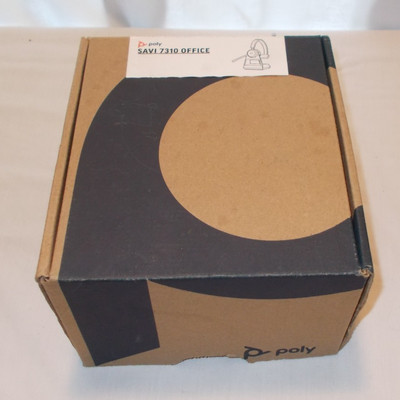 OPEN-BOX NEW Poly Savi 7310 Ultra Secure Wireless DECT Headset + Stand
