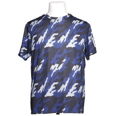 Newletics, T-shirt, Größe: 48/50, Blau/Schwarz/Weiß/Mehrfarbig #oLD