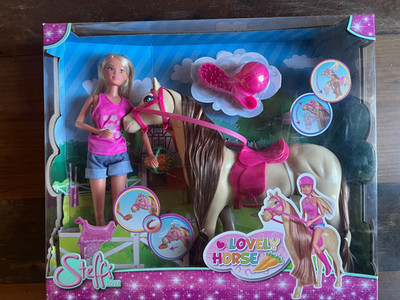 Simba Puppe Steffi Love Lovely Horse Pferd mit Magnet Reitausflug 105733052
