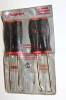 SNAP-ON TOOLS SGASA204 4 pc Soft Grip Miniature Pick Set (Red) USA