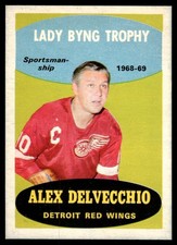 1969-70 O-Pee-Chee Alex Delvecchio Detroit Red Wings #206