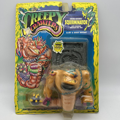 Vintage 1994 Toymax Creepy Crawlers Figure Squirminator Crime Grimes- New RARE