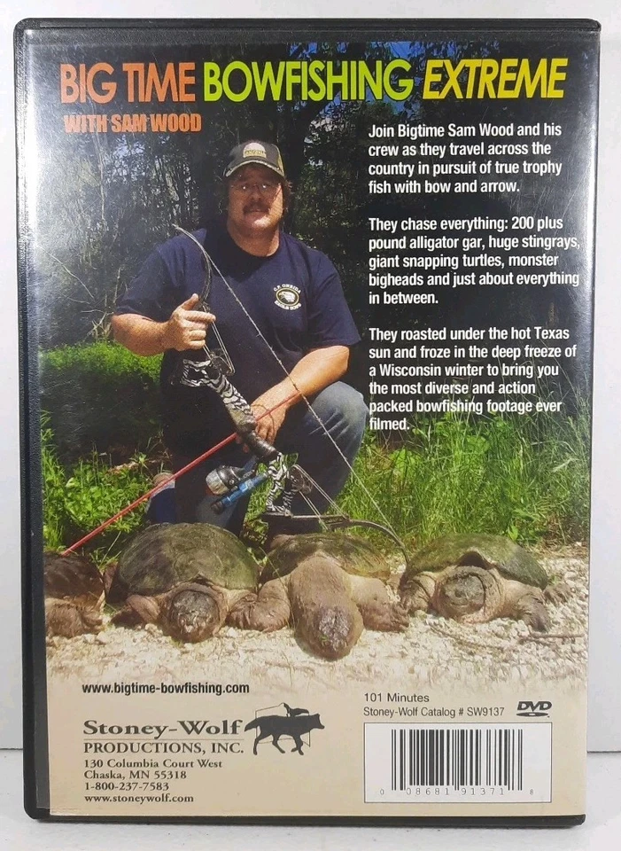Big Time Bowfishing Extreme w/ Sam Wood & Mossback Mulies 2 (DVDs, 2006 & 2007) - Image 3 of 4