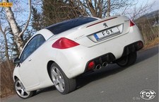 FOX Racing Sportanlage ab Kat 2x106x71mm gerollt für Peugeot 308cc 1.6l 115kW