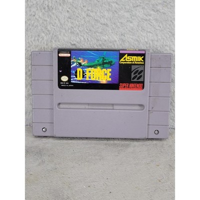 D-Force Super Nintendo SNES Video Game Cartridge SNS-DF-USA Asmik 1991 NTSC Mens