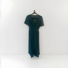 Women’s Green High/Low Lined Dress, Size Small, Baltic Born