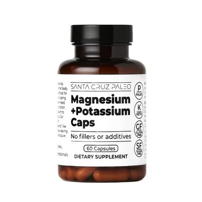 Magnesium + Potassium Caps, Supplement for Men and Women, Paleo, Keto, Sugar ...