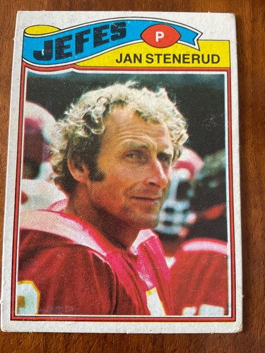 Jan Stenerud #335 1977 Topps Mexican card