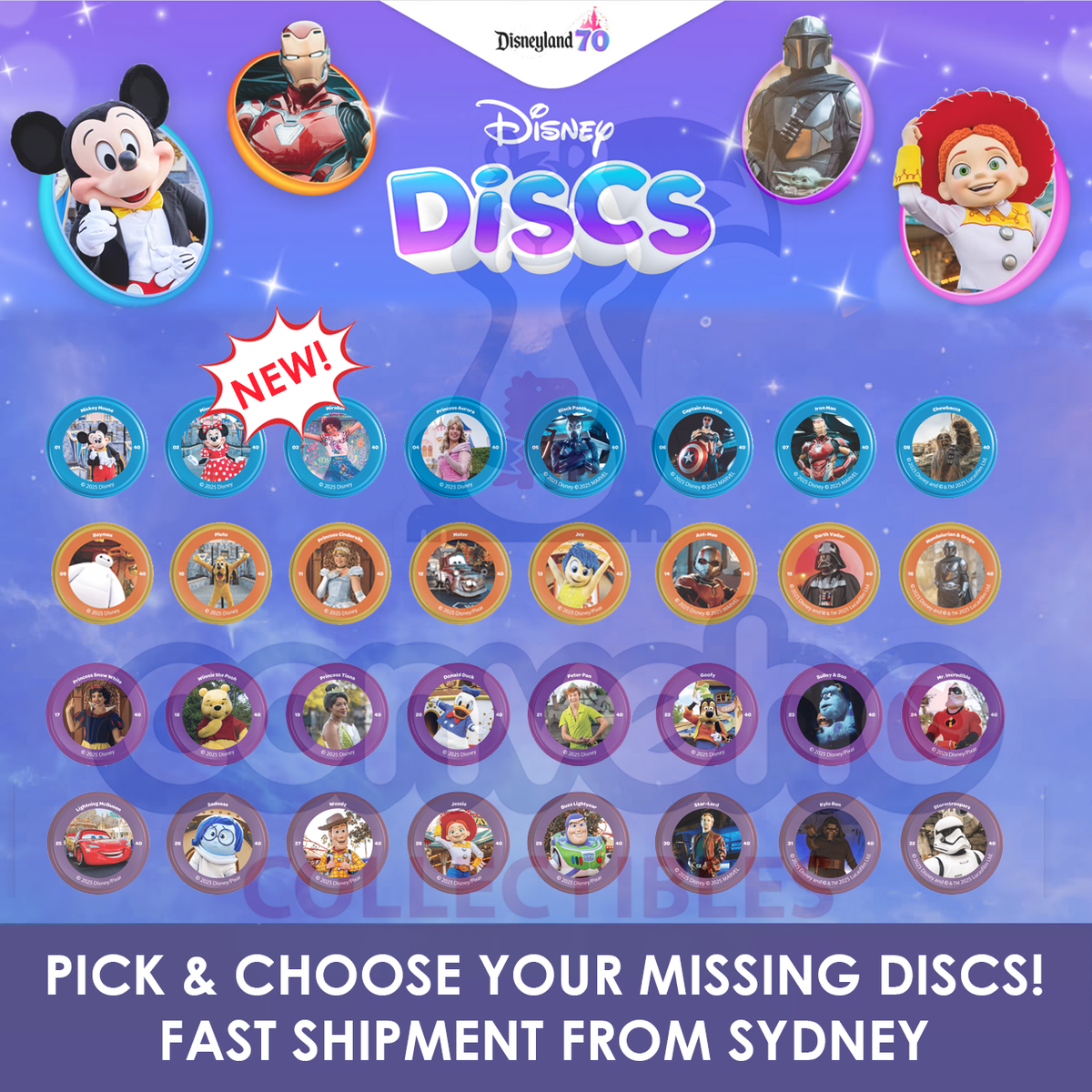 DISNEY　discs 70周年 DISNEY discs 70周年