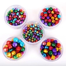 30-200Pcs Small Jingle Bells Multi Decoration Charm Dancing Metal
