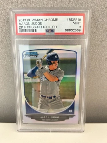 2013 Bowman Draft Picks Chrome Aaron Judge Rookie Refractor #BDPP19 PSA 9