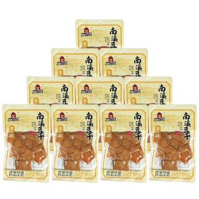 Hao Ba Shi Getrocknetes gewürztes Tofu Snack 5 Gewürze Dried bean curd 10x95g
