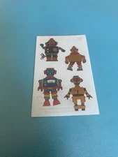 Mrs Grossman’s Foiled Robots Half Sticker Strip