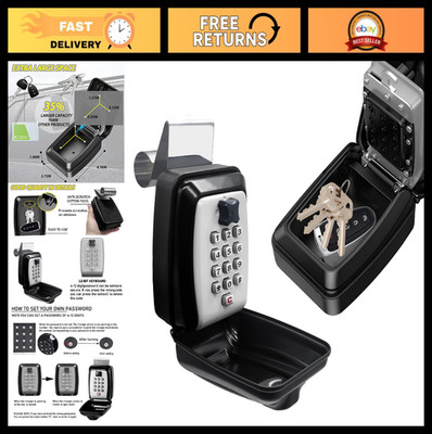 Car Key Lock Box for Turo & Ride Share, Vehicle Window Lock Box, 10 Year Warrant