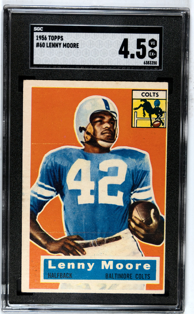 Lenny Moore 1956 Topps #60 Baltimore Colts RC Rookie - SGC 4.5