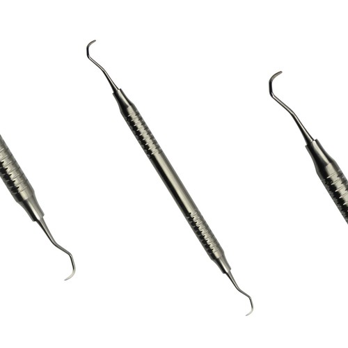Set of 3 Dental Periodontal Universal Columbia curettes calculus removal hygiene - Picture 4 of 5