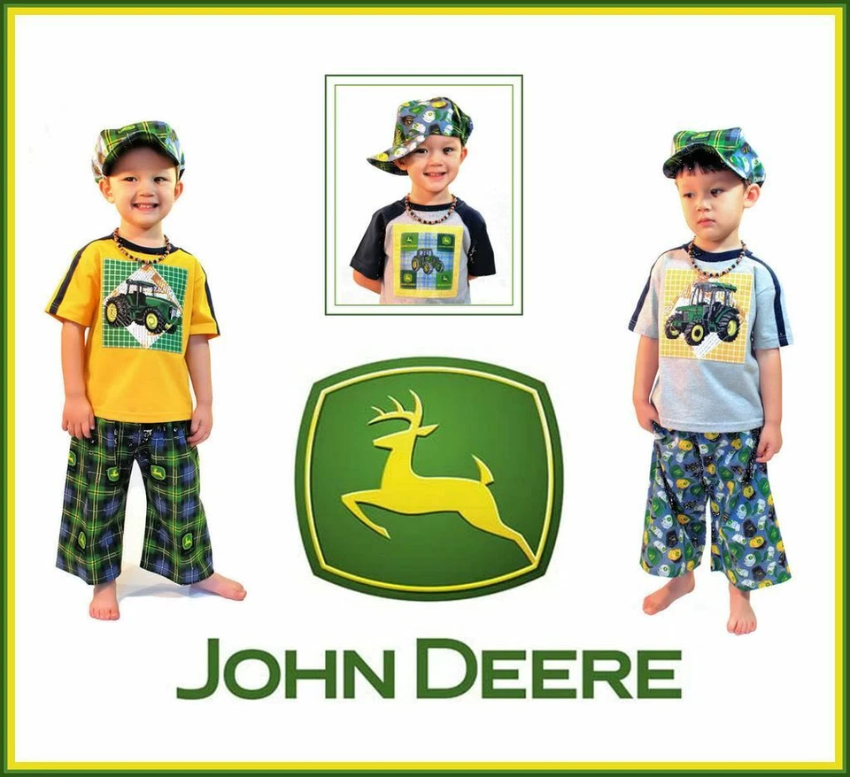 BonEful ткани FQ хлопок лоскутное одеяло зеленый овец ферма дом животных Baby мальчика девочки лошади - Изображение 4 из 4