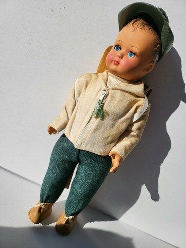 Puppe Bambola Puppe 50er Jahre Bonomi-Italy 42 cm hoch ALPINO SOLDAT alles original - Bild 4 von 9