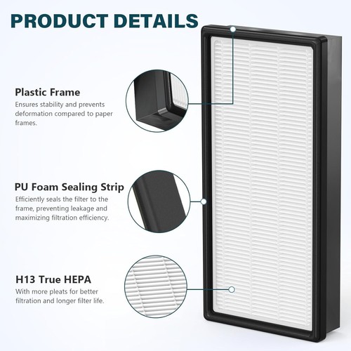 4 Packs HRF-H1 HRF-H2 True HEPA Replacement Filter H Compatible with...  - Bild 4 von 8