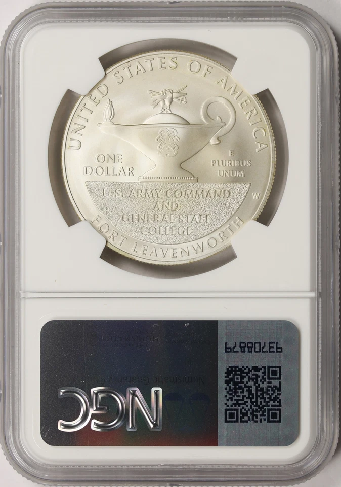 2013-W $1 5-Star Generals Marshall & Eisenhower Silver Dollar NGC MS70 - Image 2 of 4