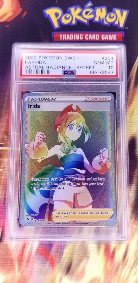 2022 Pokemon SWSH Astral Radiance FA Irida Secret Rare #204 2022 Pokemon SWSH Astral Radiance FA Irida Secret Rare #204