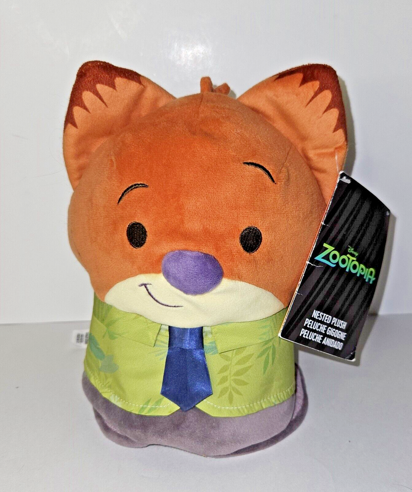 DISNEY ZOOTOPIA Nesting Plush Set including Judy Hopps, Nick Wilde and