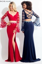 NWT RACHEL ALLAN 2 PIECE RED PROM DRESS PAGEANT FORMAL GOWN SZ 4 6122 598