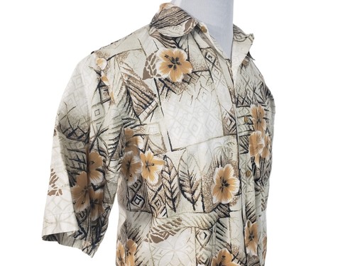 Nautica Hawaiian Shirt Mens Size S/P Short Sleeve Button Up Blue Floral Pattern - Picture 6 of 9