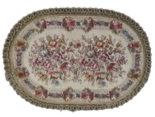 CLASSIC BELGIUM DECORATIVE GOLDEN-THREAD BROCADE PLACEMAT SET / 2 PC.