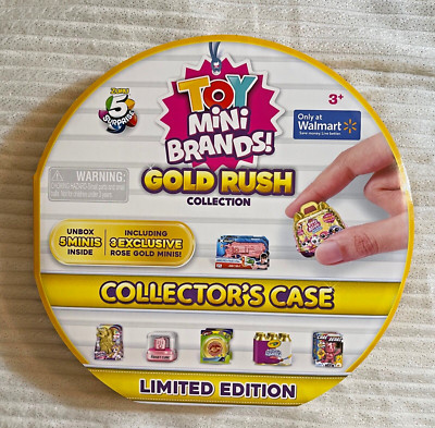 Mini Brands Zuru GOLD RUSH Collectors Case Near Complete