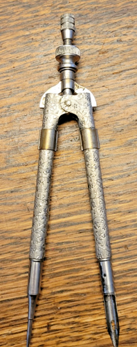 Vintage Eagle Pencil Co. N.Y. Compass Scribe Floral Pattern - Picture 2 of 6