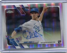 2021 Topps Chrome Update - DANIEL LYNCH - Autograph Refractor Rookie #CUSADL. 