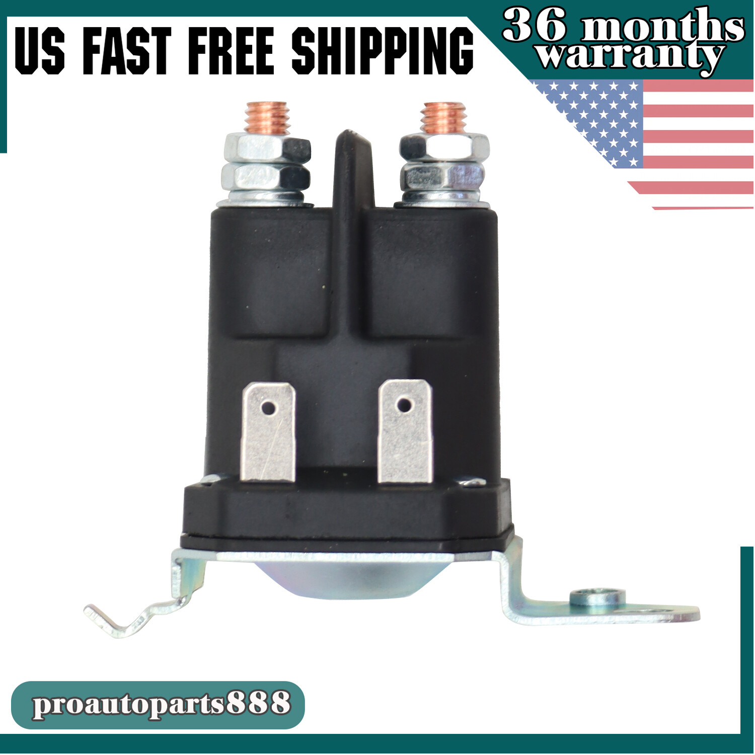 Solénoïde De Démarreur 12V 100A 4 Bornes Pour Tracteurs MTD - Référence 762-1261-211-50 / 51