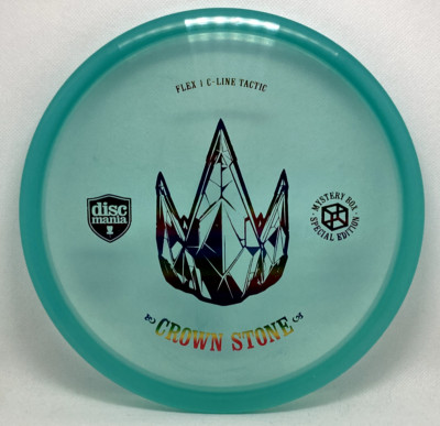 NEW Discmania CROWN STONE Flex 1 C-Line Tactic Sapphire w/Rainbow Stamp 175G