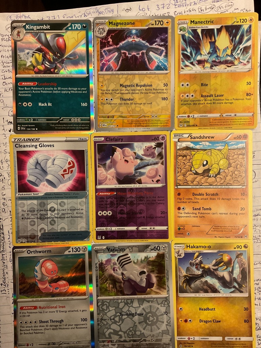 18 Pokemon TCG Cards Lot Break Nidoking Older Cards Too