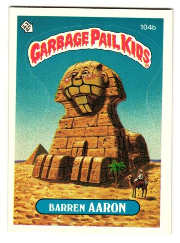 1986 Garbage Pail Kids #104b lingots Aaron - Photo 1 sur 2
