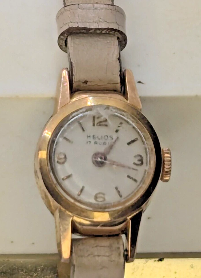 Reloj Pulsera Helios Damas Vintage 17 Joyas Fond Acier Inoxidable 1043 Foto 2 de 4