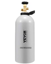 CO2 Tank 10 lbs DOT Certified Aluminum Cylinder w/ CGA320 Valve for Beer & Soda