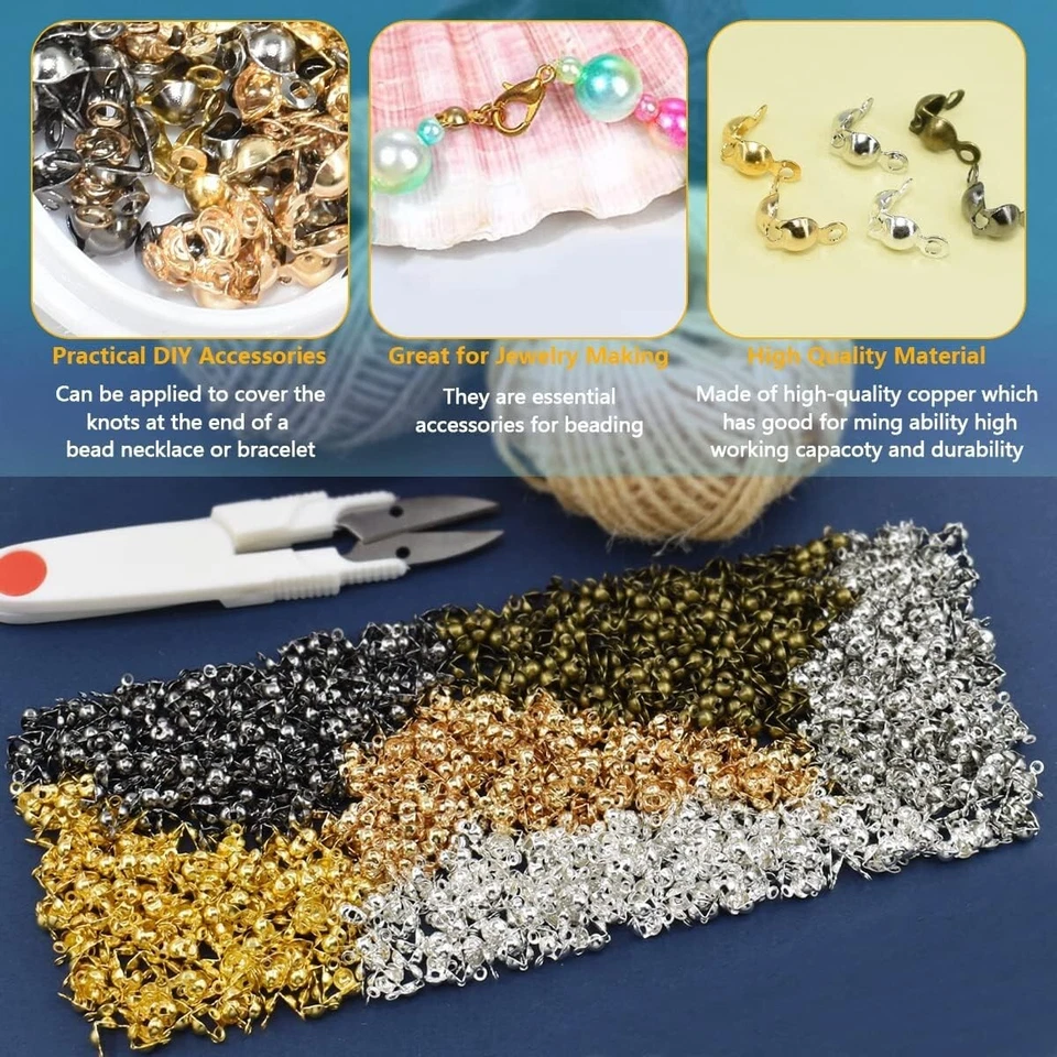 1200 x бисер советы узел крышка раскладушки обжимные концевые крышки сделай сам браслет ювелирных изделий - Изображение 4 из 4