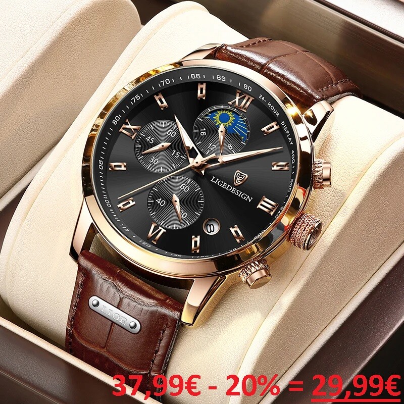 Montre luxe homme cadran squelette argenté mouvement mécanique visible